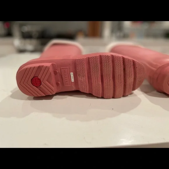 Pink Hunter Boots with Cream Socks - Picture 7 of 7